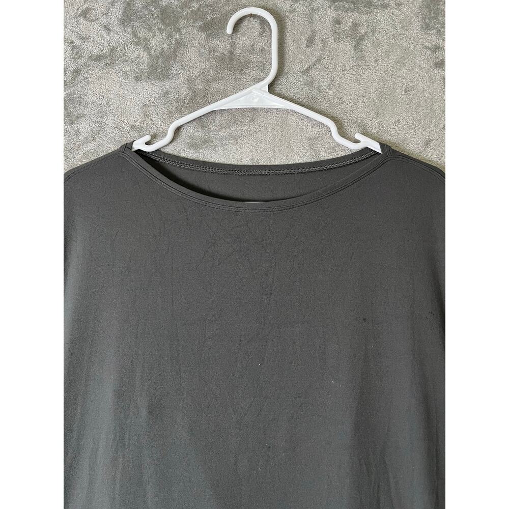 Lululemon Back In Action Short Sleeve T-Shirt Nulu Graphite Grey 14 Athleisure - Picture 2 of 5